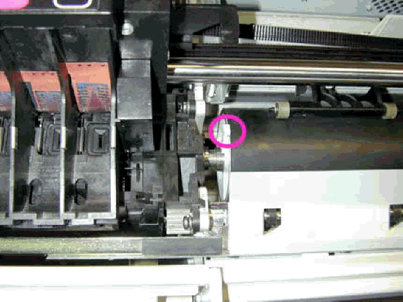 Mark Encoder attached to the Drive roller