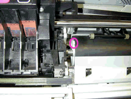 Mark encoder attached to the Drive roller