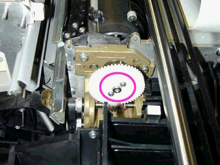 X-axis helical gear screws
